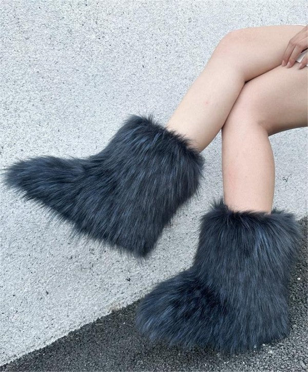Short Furry Boots